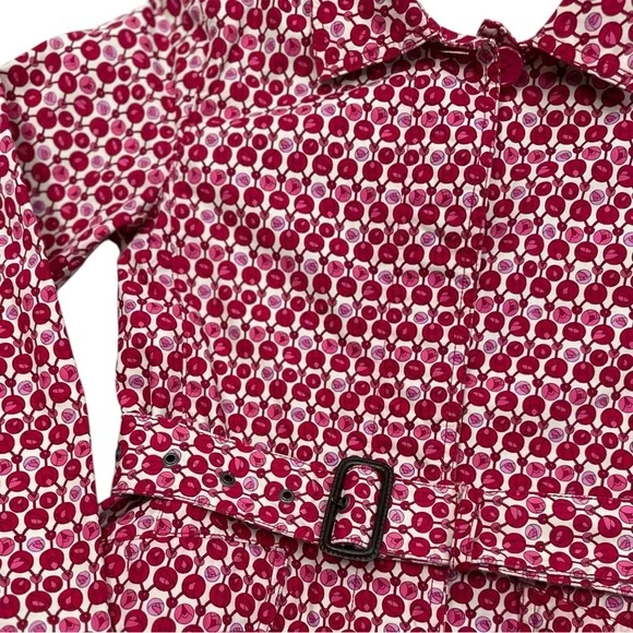 Gap 2006 Belted Trench Coat Roses - Size XS - Picture 5 of 8